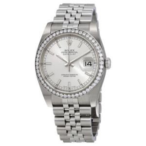 Oyster Perpetual Datejust 36 Silver Dial Stainless Steel Jubilee Bracelet Automatic Watch 116244SSJ