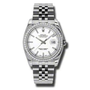 Oyster Perpetual Datejust 36 White Dial Stainless Steel Jubilee Bracelet Automatic Watch 116244WSJ