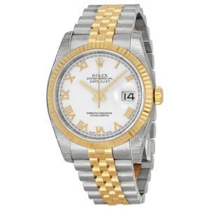 Oyster Perpetual Datejust 36 White Dial Stainless Steel and 18K Yellow Gold Jubilee Bracelet Automatic Watch 116233WRJ