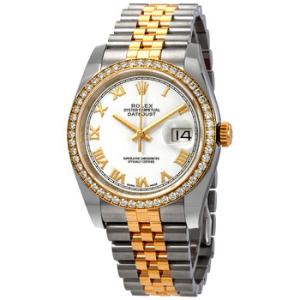 Oyster Perpetual Datejust 36 White Dial Stainless Steel and 18K Yellow Gold Jubilee Bracelet Automatic Watch 116243WRJ