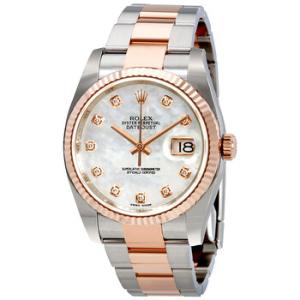 Oyster Perpetual Datejust Mother of Pearl Diamond Watch 116231MDO