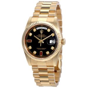Oyster Perpetual DayDate Automatic 18 Carat Yellow Gold President Watch 118238BKDRP