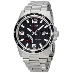 PRT Black Dial Stainless Steel Watch AW703057E