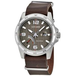 PRT Taupe Dial Brown Leather Watch AW703901H