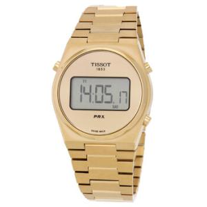 PRX Digital Quartz Gold Dial Watch T1372633302000