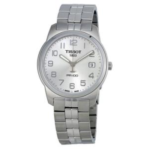PR 100 Silver Dial Bracelet Watch T0494101103201