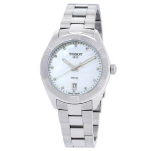 PR 100 Sport Chic Quartz Diamond White Mother of Pearl Dial Watch T101.910.11.116.00