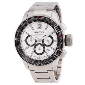 Pacific Beach Chronograph Quartz White Dial Watch NAPBFCF04