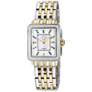 Padova Gemstone Diamond Mother of Pearl Dial Watch 12334B