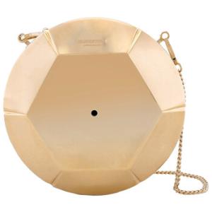 Paillette Shaped Clutch  GoldTone