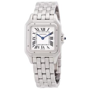 Panthre Medium Model De Cartier Quartz Silver Dial Watch WSPN0015