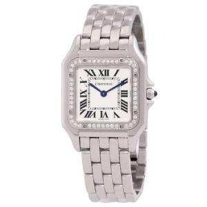 Panthre Medium Model Diamond Silver Dial Watch W4PN0018