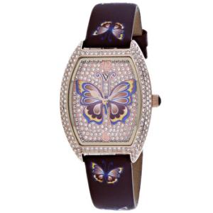 Papillon Quartz Gold Dial Watch CV4874