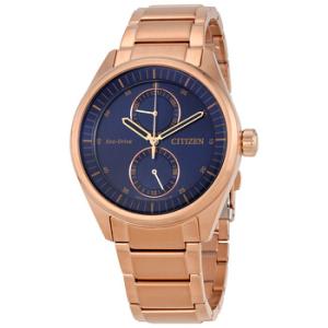 Paradex Blue Dial Rose Goldtone Watch BU301353L