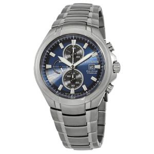 Paradigm EcoDrive Chronograph Blue Dial Watch CA070051L
