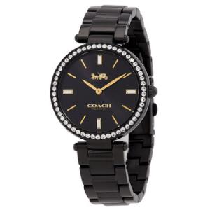 Park Quartz Crystal Black Dial Watch