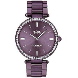 Park Quartz Crystal Purple Dial Watch