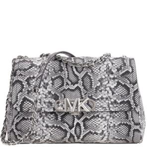 Parker Snake Embossed Leather Shoulder Bag