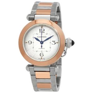 Pasha De Cartier Automatic Silver Dial Watch W2PA0008