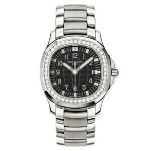 Patek Philppe Aquanaut Luce Diamond Black Dial Stainless Steel Watch 50871A001