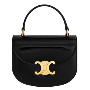 Patent Calfskin Mini Besace Clea Crossbody Bag