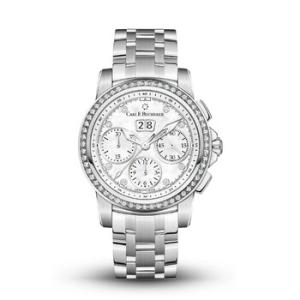 Patravi Chronodate Chronograph Automatic Diamond Watch 00.10611.08.74.33