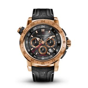 Patravi Traveltec II Chronograph Automatic Chronometer Black Dial Watch 00.10633.03.33.02
