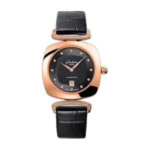 Pavonina Quartz Diamond Black Dial Watch