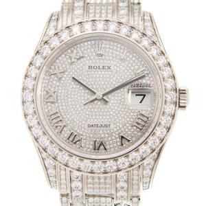 Pearlmaster 39 18kt White Gold Pearlmaster Diamond Pave Watch 86409PAVEPM