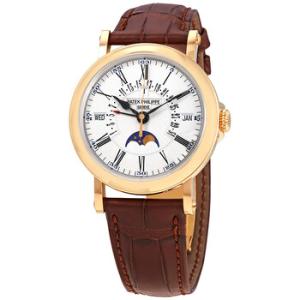 Perpetual Calendar 18k Yellow Gold Moon Phase Watch 5159J