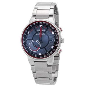 Perpetual World Time Satellite Wave EcoDrive Black Dial Watch CC303151E