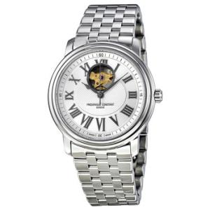 Persuasion Heart Beat Silver Guilloche Stainless Steel Watch FC310NM4P6B2