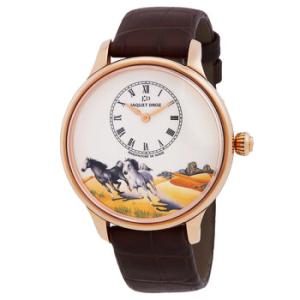 Petite Heure Minute Ivory Dial 18K Rose Gold Watch J005013204