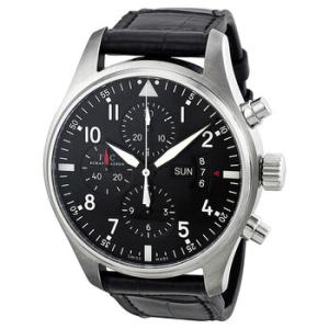 Pilot Chronograph Automatic Black Dial Watch IW377701