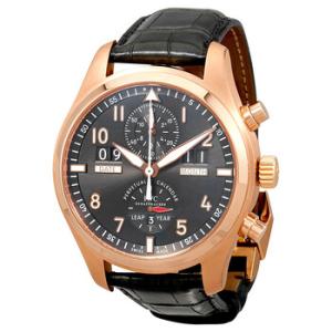Pilot Spitfire Grey Dial 18kt Rose Gold Watch IW379103