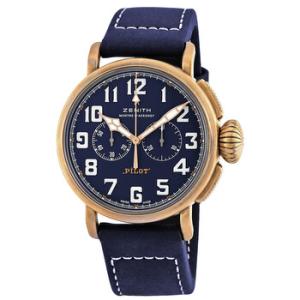 Pilot Type 20 Bronze Chronograph Automatic Blue Dial Watch 29.2430.406957.C808