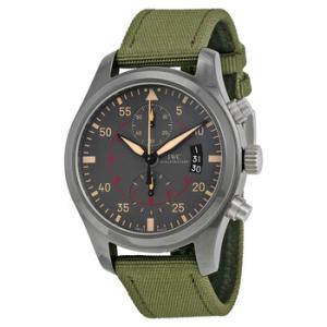 Pilots Anthracite Dial Chronograph Ceramic and Titanium Watch IW388002