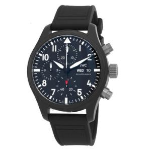 Pilots Top Gun Chronograph Automatic Black Dial Watch IW389401