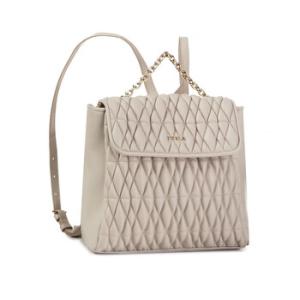 Pin Cometa S Leather Backpack In Perla E