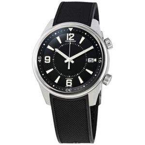 Polaris Date Automatic Black Dial Rubber Watch Q9068670