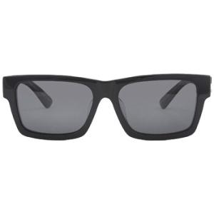 Polarized Black Rectangular Sunglasses PR 25ZSF 1AB08G