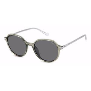 Polarized Grey Geometric Sunglasses PLD 4149GSX 08YWM9