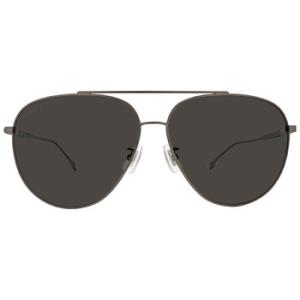 Polarized Grey Pilot Sunglasses BOSS 1296FS 0R80M9