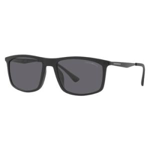 Polarized Grey Square Sunglasses EA4171U 500181