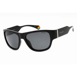 Polarized Grey Wrap Sunglasses PLD 6197S 0807M9