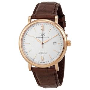 Portofino Automatic Silver Dial 18kt Rose Gold Watch