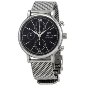 Portofino Chronograph Automatic Black Dial Watch IW391030