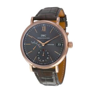 Portofino Hand Wind Grey Dial 18 kt Rose Gold Watch