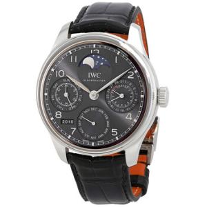 Portugeiser Perpetual Calendar Slate Grey Dial 18K White Gold Automatic Watch IW503301