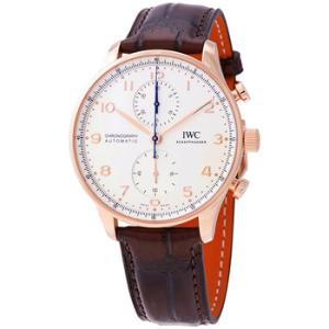 Portugieser Chronograph Automatic White Dial 18kt Rose Gold Watch IW371611